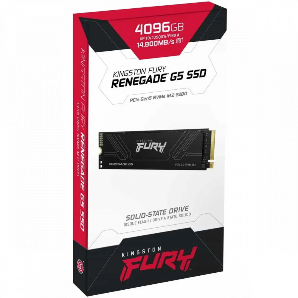 Жесткий диск Kingston Fury Renegade SFYR2S/4T0 SSD (твердотельные), 4 ТБ, M.2, PCIe - миниатюра 3