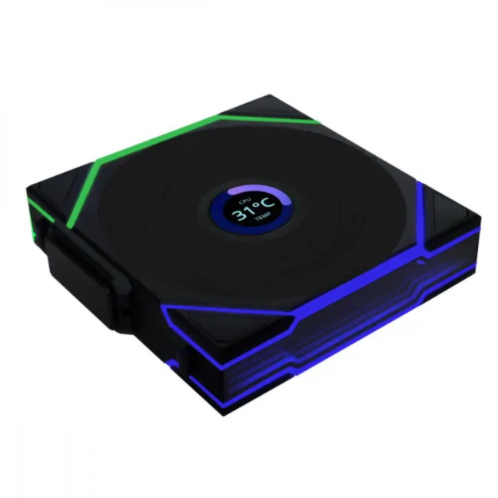 Система охлаждения Lian Li UNI FAN TL 120 LCD Reverse Blade Wireles ARGB 120mm Black G99.12RTLLCD1W1B.00 Для системного блока — фото товара