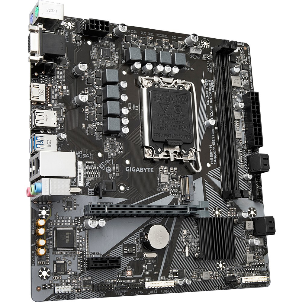 Материнская плата Gigabyte H610M H Micro-ATX, LGA 1700 — фото товара