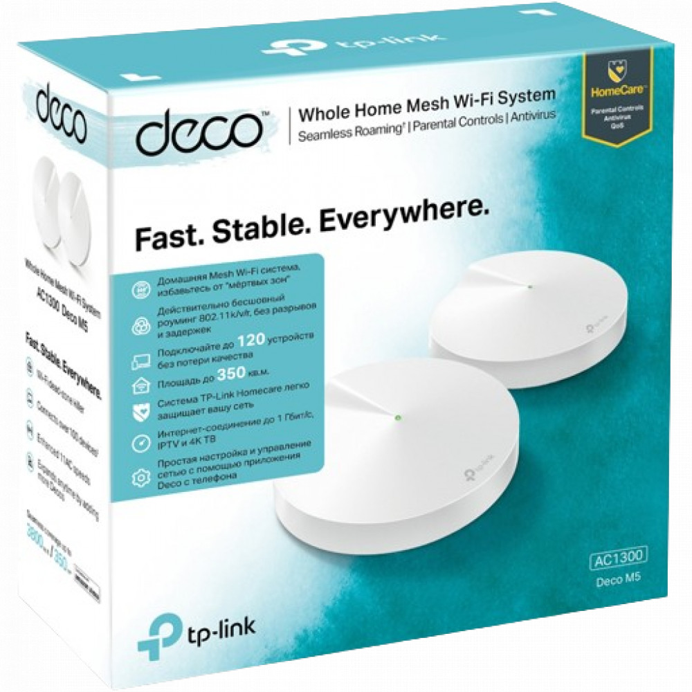 Маршрутизатор для дома TP-Link DECO M5(2-PACK) - миниатюра 4