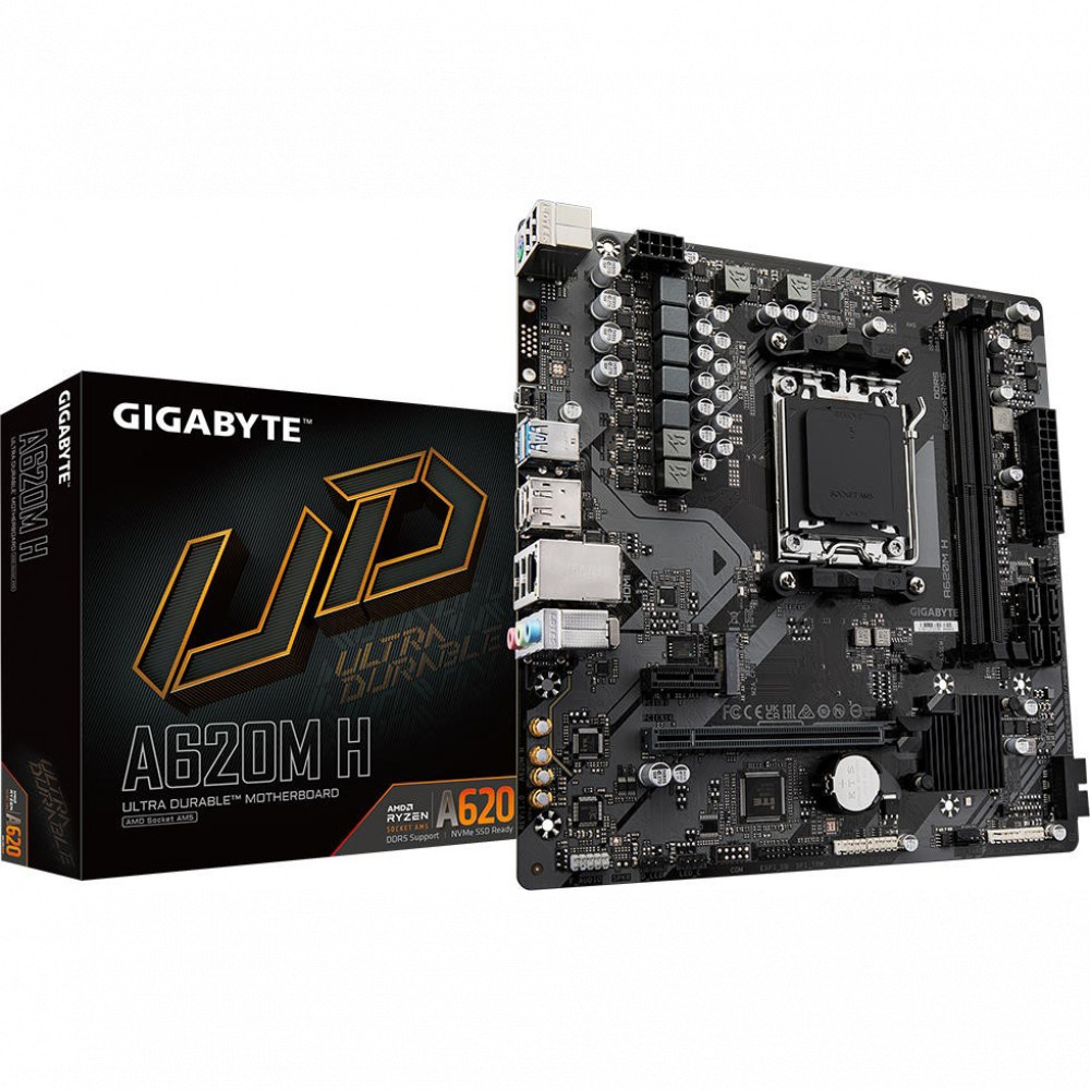 Материнская плата Gigabyte A620M H Micro-ATX, AMD AM5 - миниатюра 5