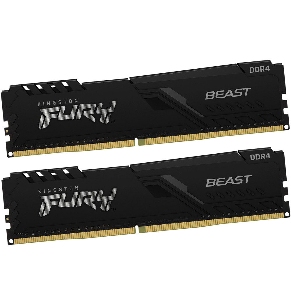 ОЗУ Kingston FURY Beast 64 ГБ KF432C16BBK2/64 DIMM, DDR4, 64 Гб (2 х 32 Гб), 3200 МГц — фото товара
