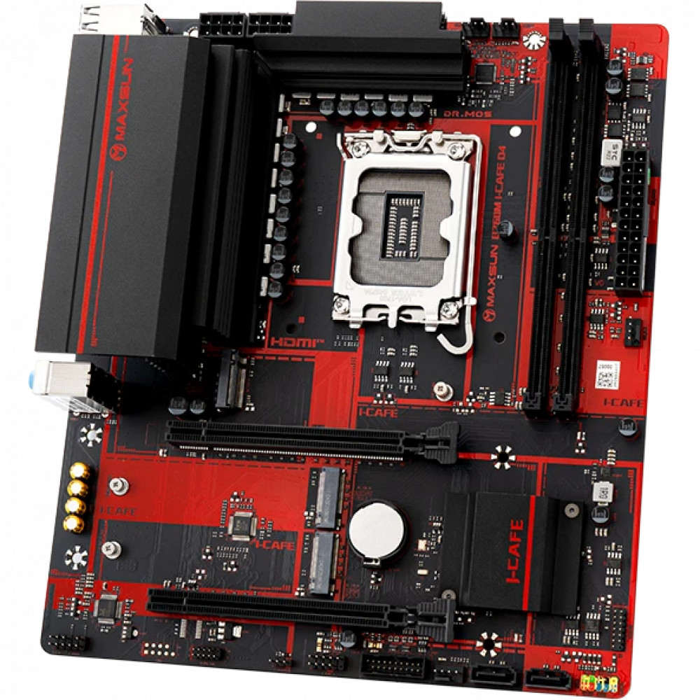 Материнская плата Maxsun MS-B760M I-CAFE D4 Micro-ATX, LGA 1700 - миниатюра 3