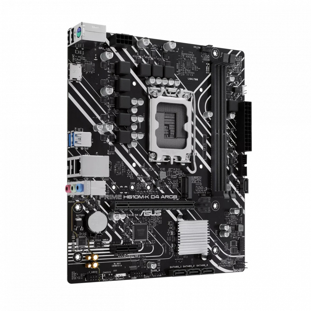 Материнская плата Asus PRIME H610M-K D4 ARGB Micro-ATX, LGA 1700 - миниатюра 2