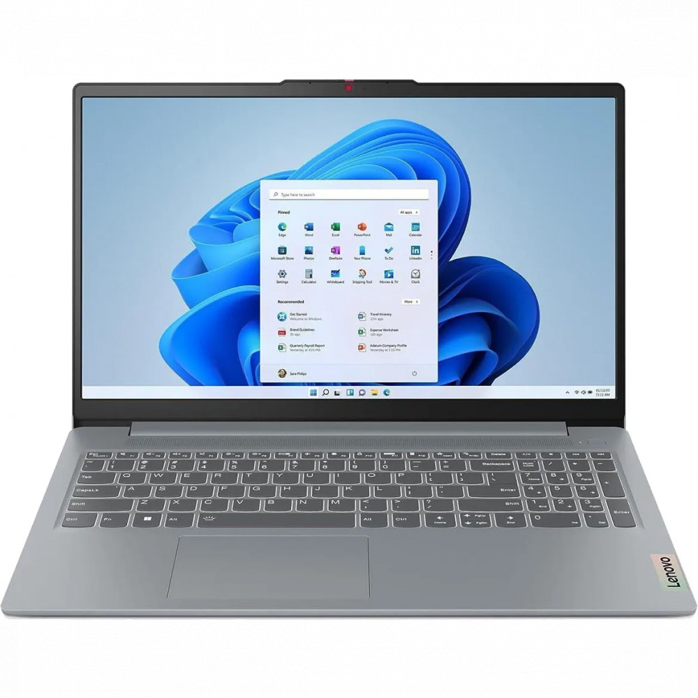 Ноутбук Lenovo IdeaPad Slim 3 15AMN8 82XQ015ARK 15.6 ", FHD 1920x1080 (16:9), AMD, Ryzen 5, 8 Гб, 512 ГБ, AMD Radeon 610M — фото товара