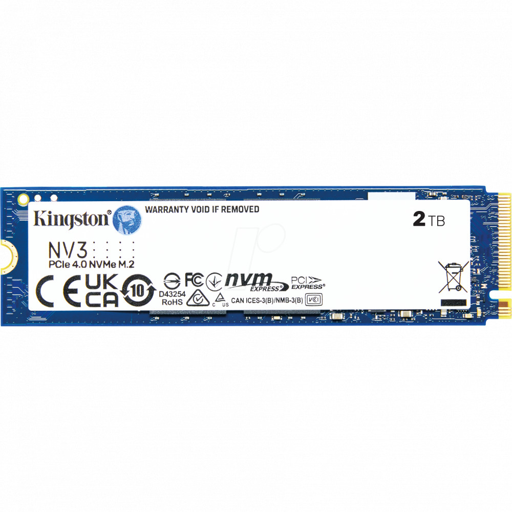 Жесткий диск Kingston NV3 SNV3S/2000G SSD (твердотельные), 2 ТБ, M.2, PCIe — фото товара