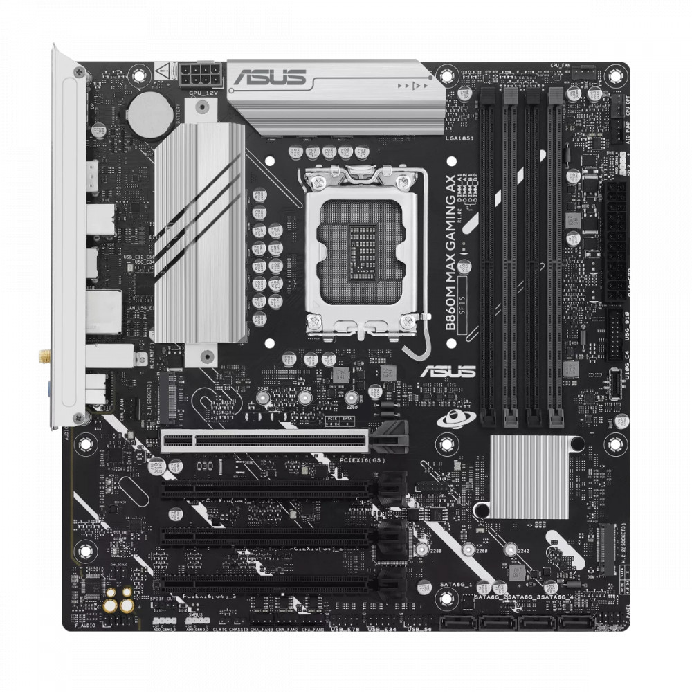 Материнская плата Asus B860M MAX GAMING AX 90MB1JZ0-M0EAY0 Micro-ATX, LGA 1851 — фото товара