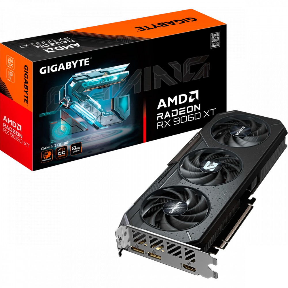 Видеокарта Gigabyte AMD Radeon RX 9060 XT Gigabyte GAMING OC 8Gb GV-R9060XTGAMING OC-8GD 8 ГБ - миниатюра 5