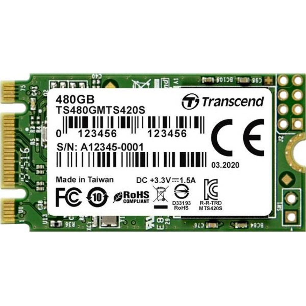 Жесткий диск Transcend MTS420 TS480GMTS420S SSD (твердотельные), 480 ГБ, M.2, SATA — фото товара