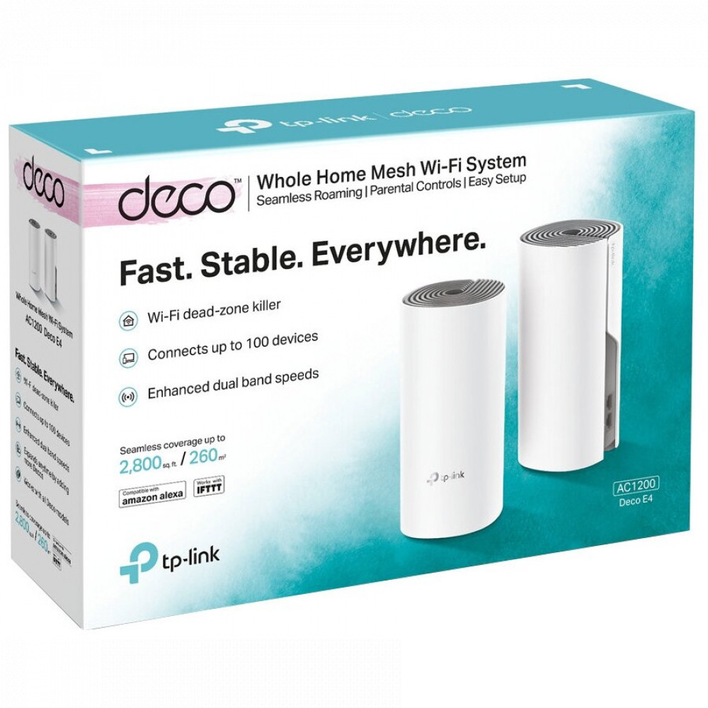 Маршрутизатор для дома TP-Link Deco E4 (2-Pack) DECO E4(2-PACK) - миниатюра 3