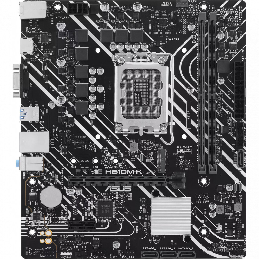 Материнская плата Asus PRIME H610M-K Micro-ATX, LGA 1700 - миниатюра 2