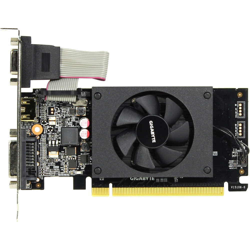 Видеокарта Gigabyte GT 710 2 Гб DDR3 GV-N710D3-2GL 2 ГБ — фото товара