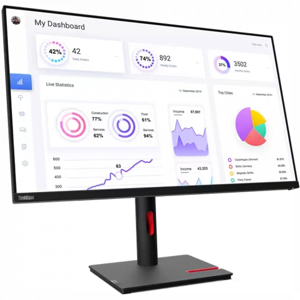 Монитор Lenovo T32p-30 63D2GAS1CB 31.5 ", IPS, 4K UHD 3840x2160 (16:9), 60 Гц - миниатюра 2