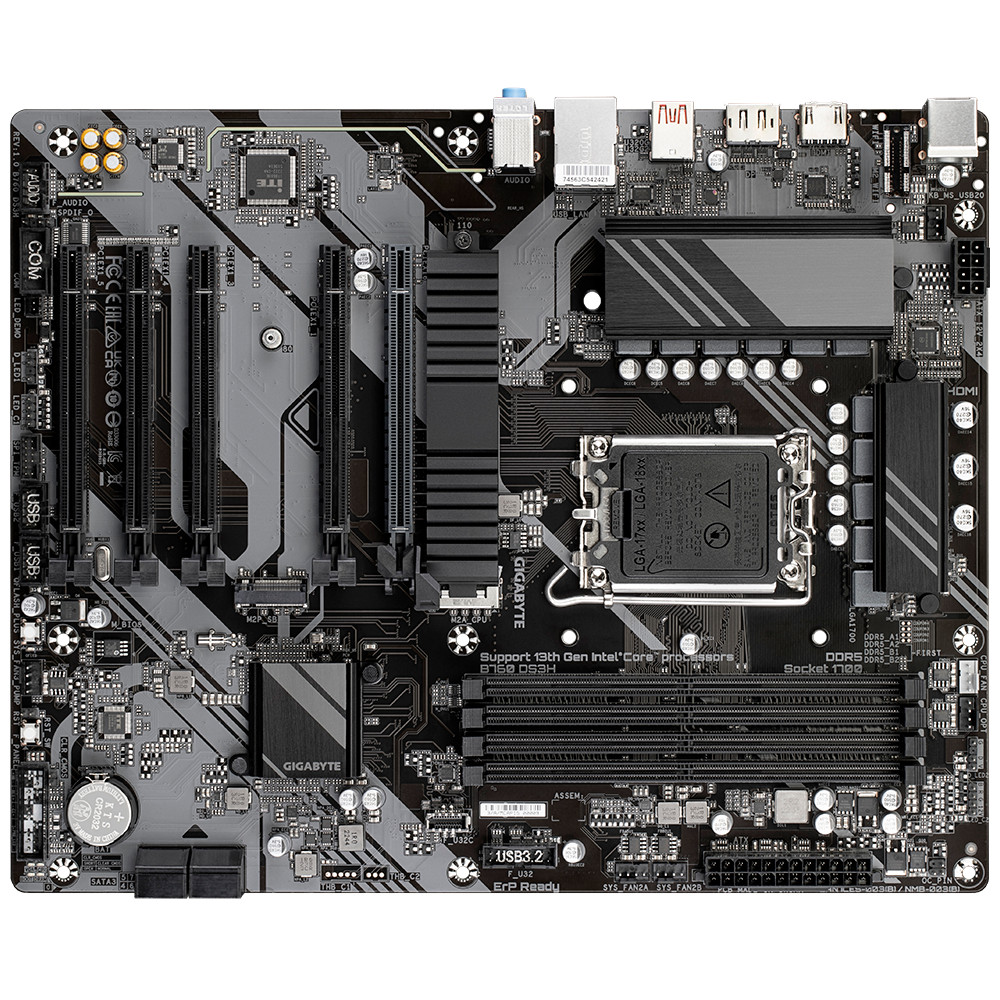Материнская плата Gigabyte B760 DS3H DDR5 ATX, LGA 1700 - миниатюра 2