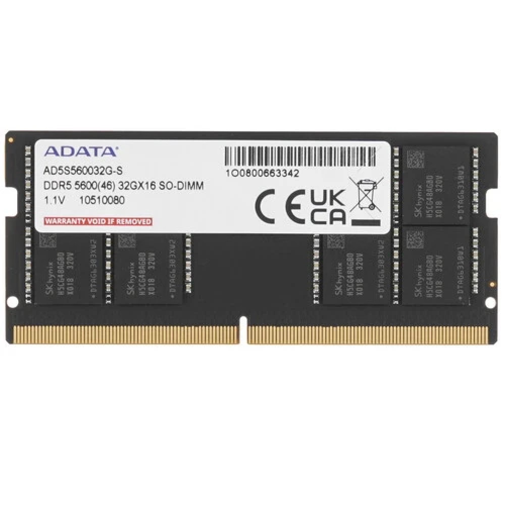 ОЗУ ADATA AD5S560032G-S DIMM, DDR5, 32 Гб, 5600 МГц — фото товара