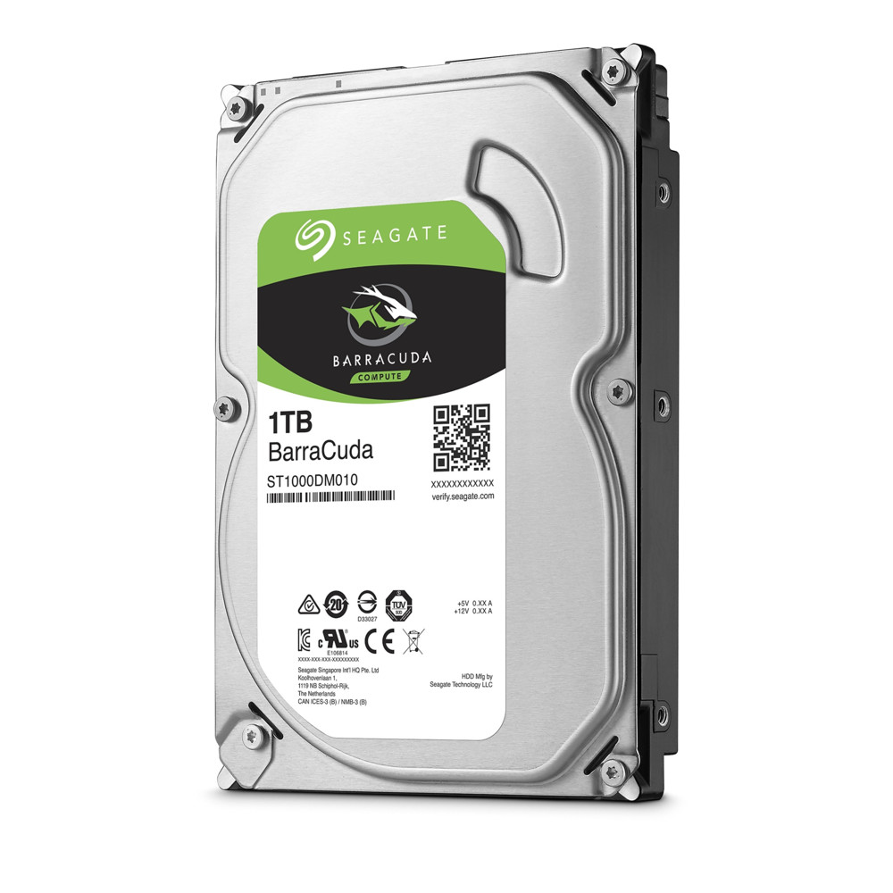 Жесткий диск Seagate BarraCuda 1TB SATA 3.5" 7200rpm 64Mb ST1000DM010 HDD (классические), 1 ТБ, 3.5 дюйма, SATA — фото товара