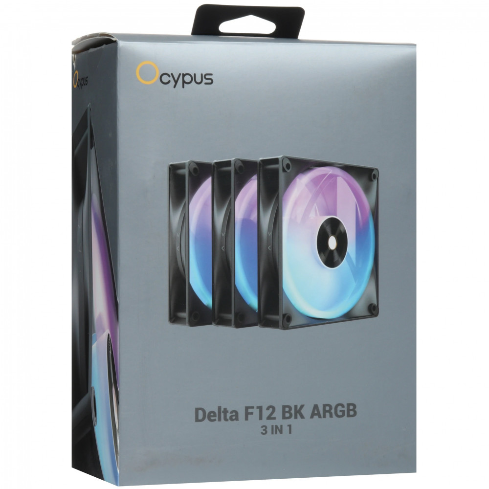 Система охлаждения Ocypus Delta F12 BK ARGB 3-IN-1 Delta-F12-BK3AM00X-GL Для системного блока - миниатюра 4