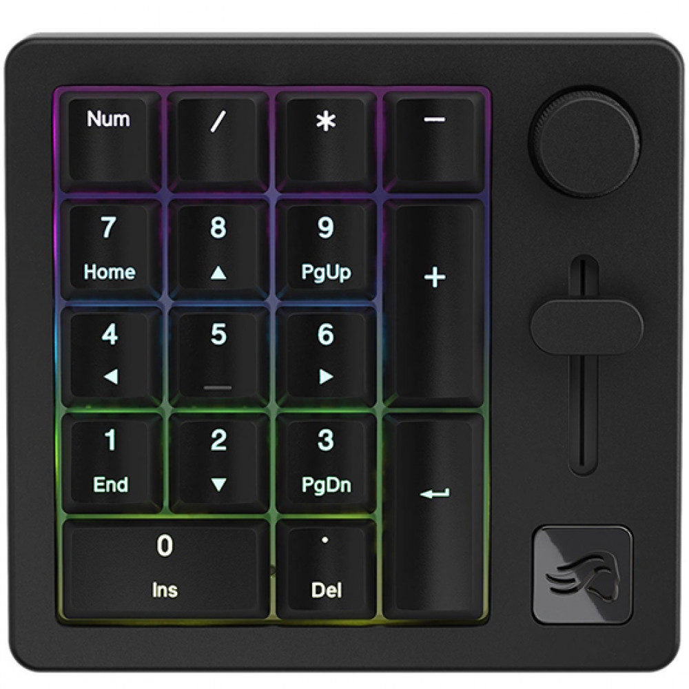 Клавиатура GLORIOUS GMMK Numpad Wireless Pre-Built (Fox Linear Switch) GLO-GMMK-NP-FOX-B Беспроводная, USB - миниатюра 2