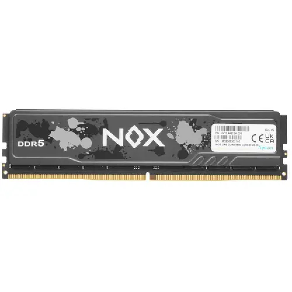 ОЗУ Apacer NOX [AH5U16G56C522MBAA-1] DIMM, DDR5, 16 Гб, 5600 МГц - миниатюра 2