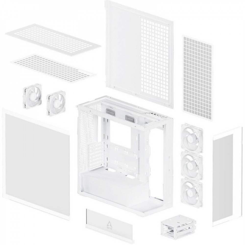 Корпус ARCTIC Xtender White ACPCC00014A Mid-Tower - миниатюра 3