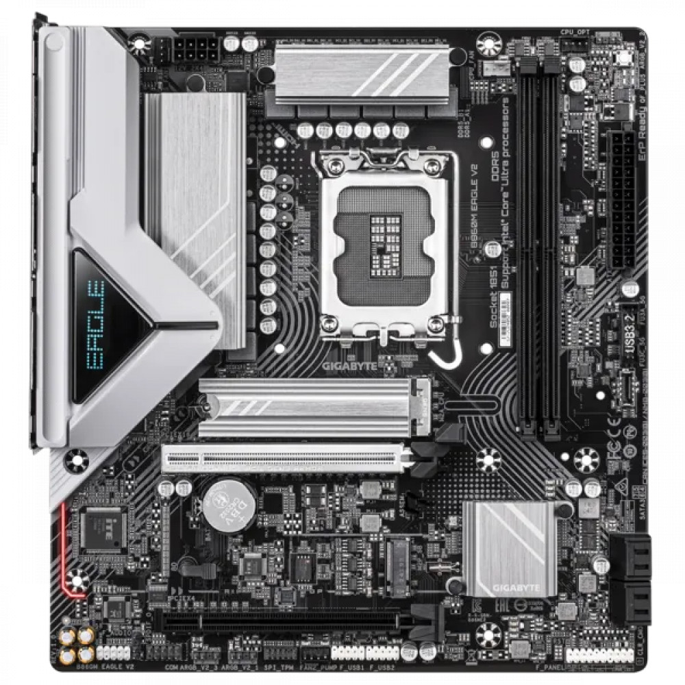 Материнская плата Gigabyte B860M EAGLE V2 Micro-ATX, LGA 1851 - миниатюра 2