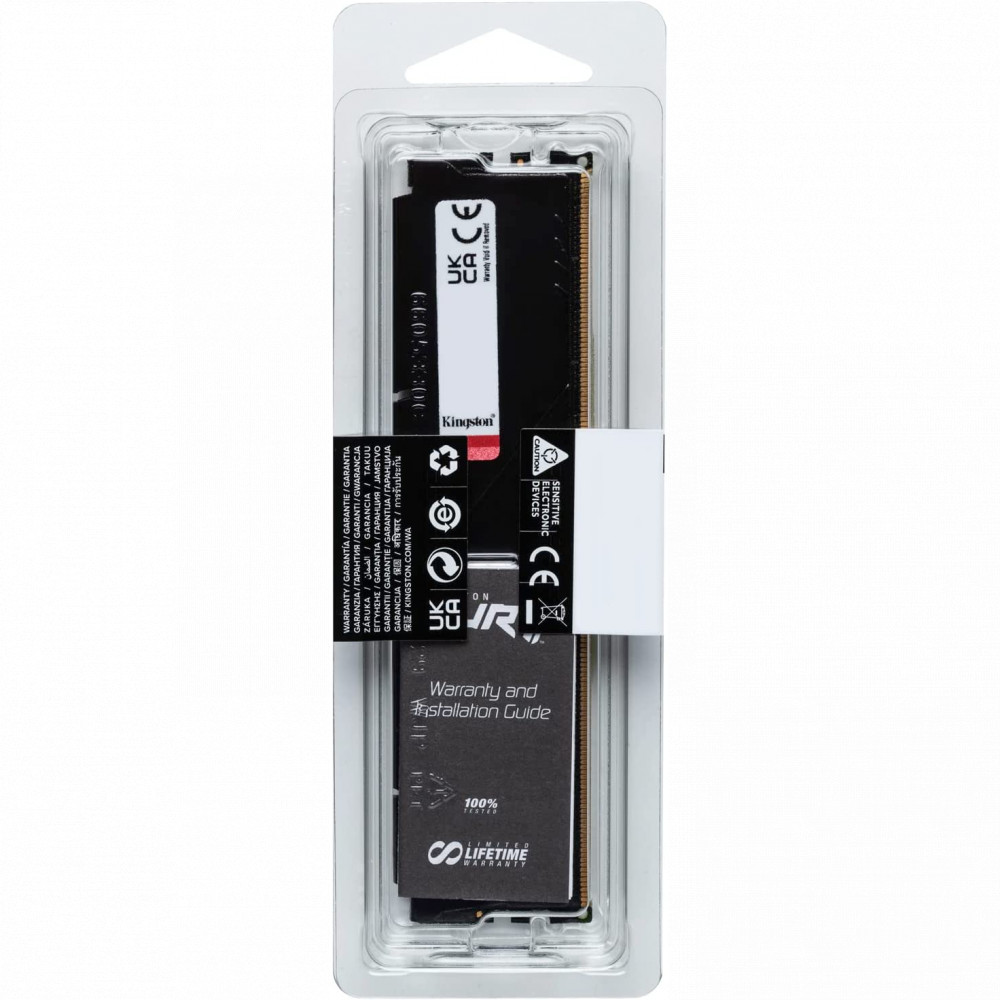 ОЗУ Kingston Fury Beast KF552C40BB-8 DIMM, DDR5, 8 Гб, 5200 МГц - миниатюра 6
