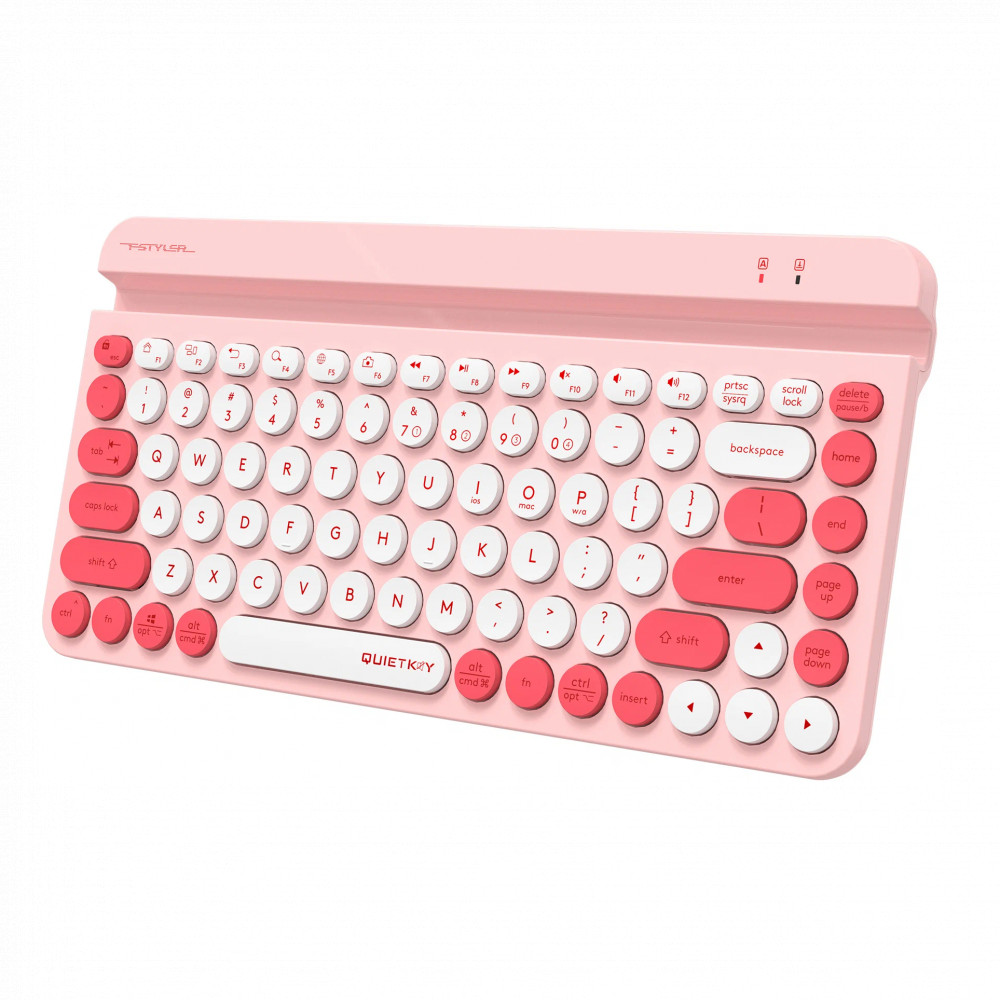 Клавиатура A4Tech Fstyler FBK30 FBK30 RASPBERRY Беспроводная, Bluetooth - миниатюра 2
