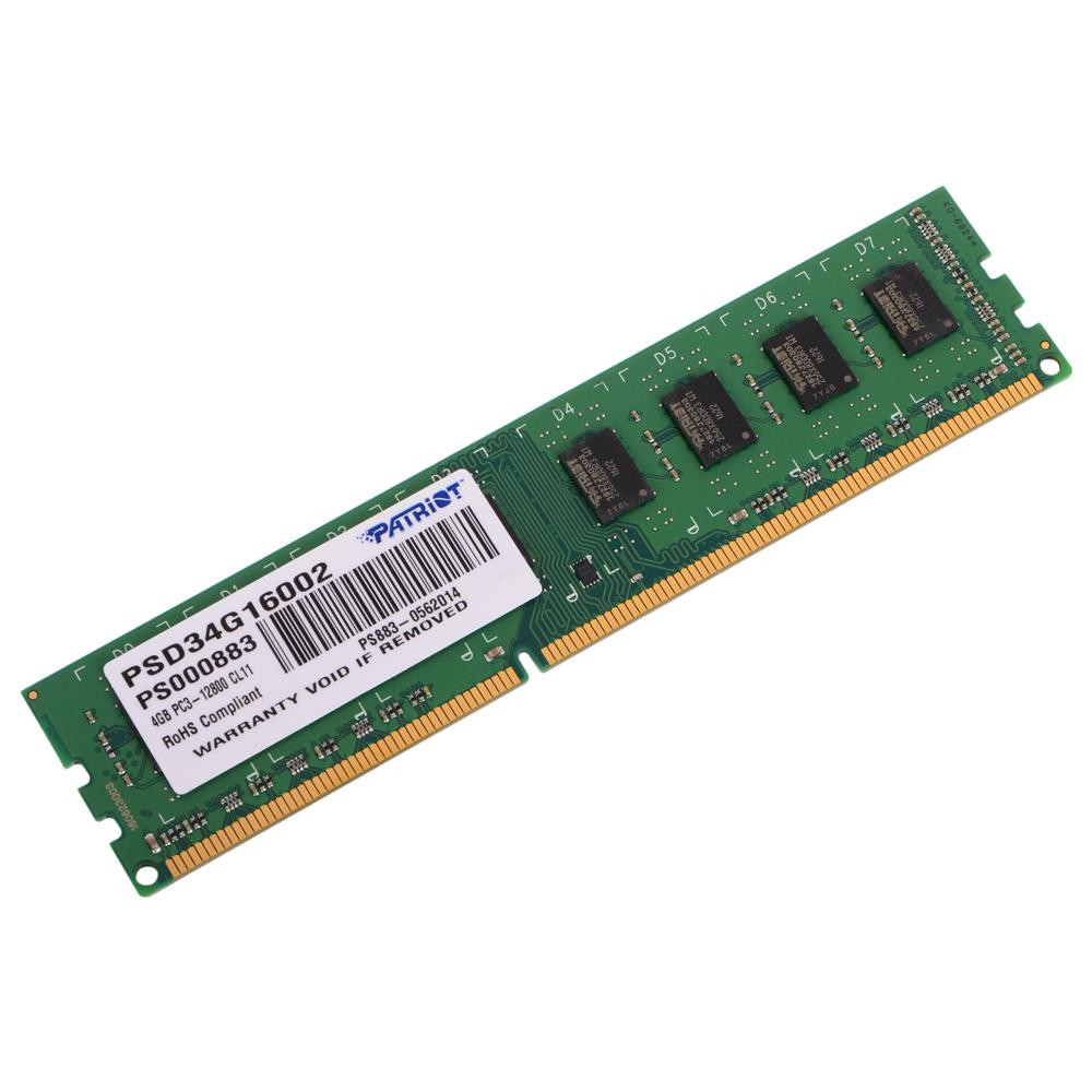 ОЗУ Patriot Signature Line 4GB DDR3 1600MHZ PSD34G16002 DIMM, DDR3, 4 Гб, 1600 МГц — фото товара
