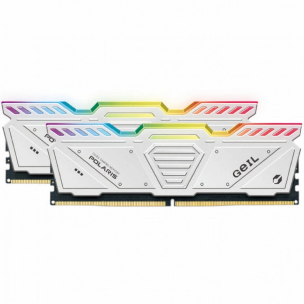 ОЗУ Geil POLARIS RGB White GOSW532GB5600C46DC DIMM, DDR5, 32 Гб (2 х 16 Гб), 5600 МГц - миниатюра 2