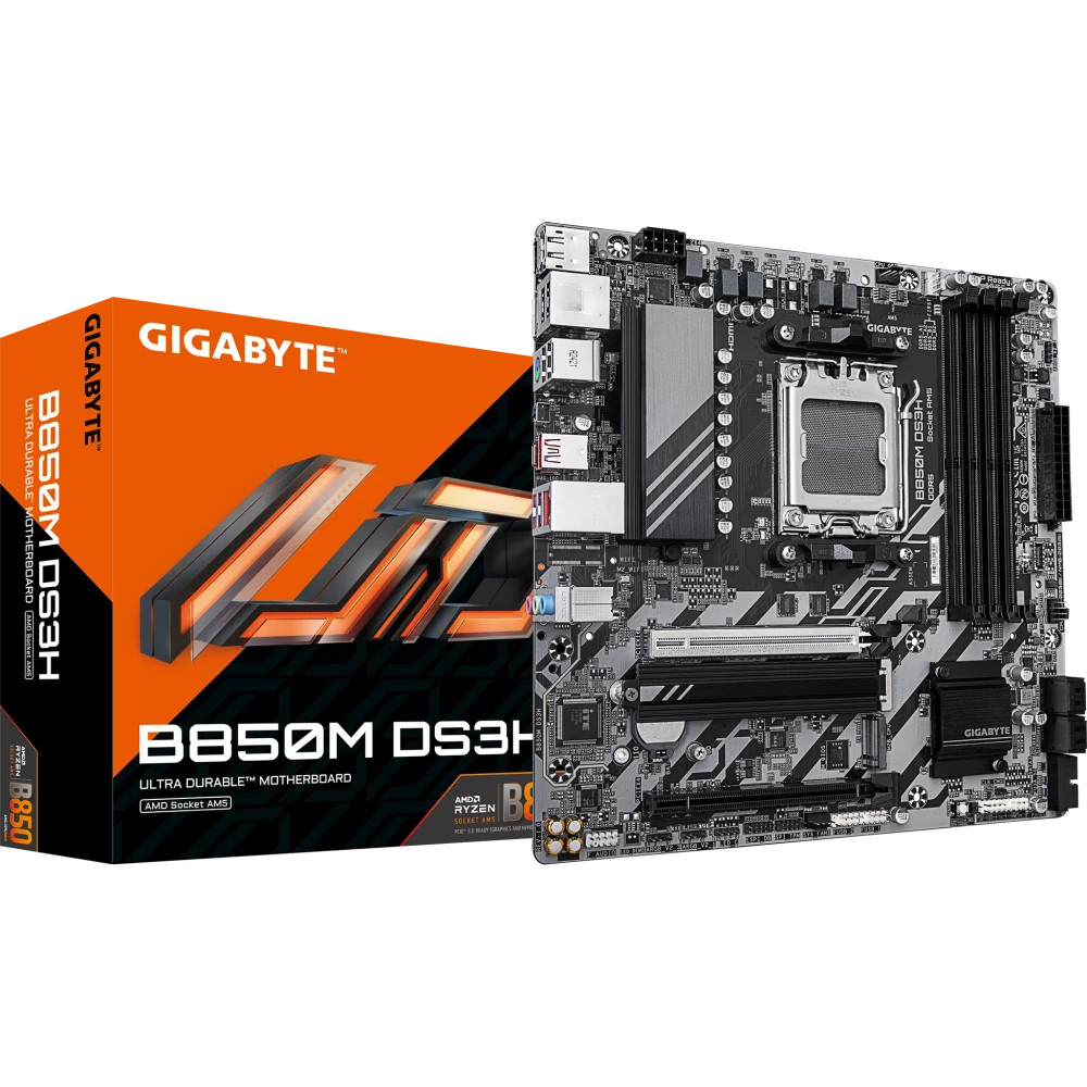 Материнская плата Gigabyte B850M DS3H 1.2 Micro-ATX, AMD AM5 - миниатюра 4