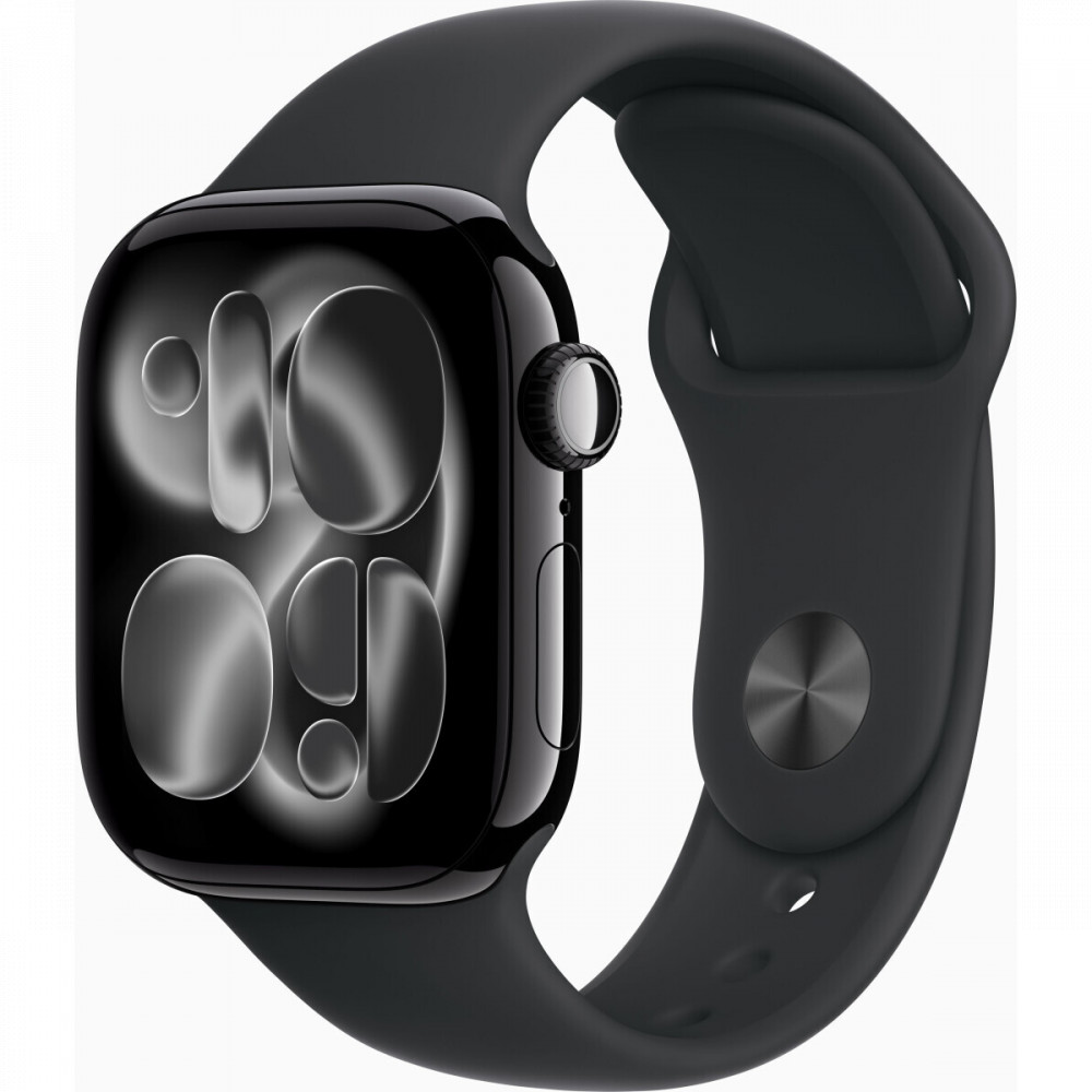 Apple Watch Series 11 42mm Jet Black Aluminium Case With Black Sport Band M/L MEQU4X/A CN Смарт-часы — фото товара