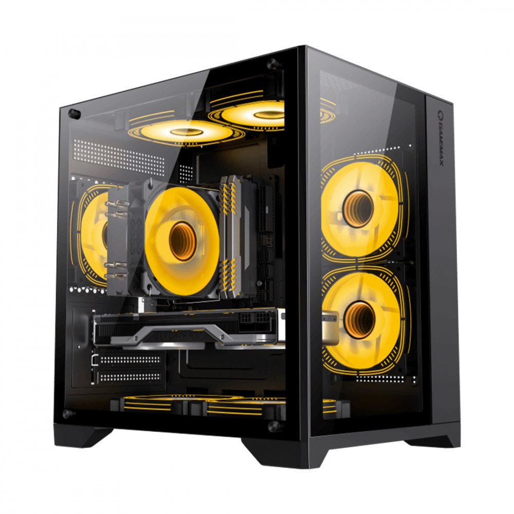 Корпус GameMax Infinity Mini 3 ARGB Fans Black 9101-0000R0222 Mini-Tower — фото товара