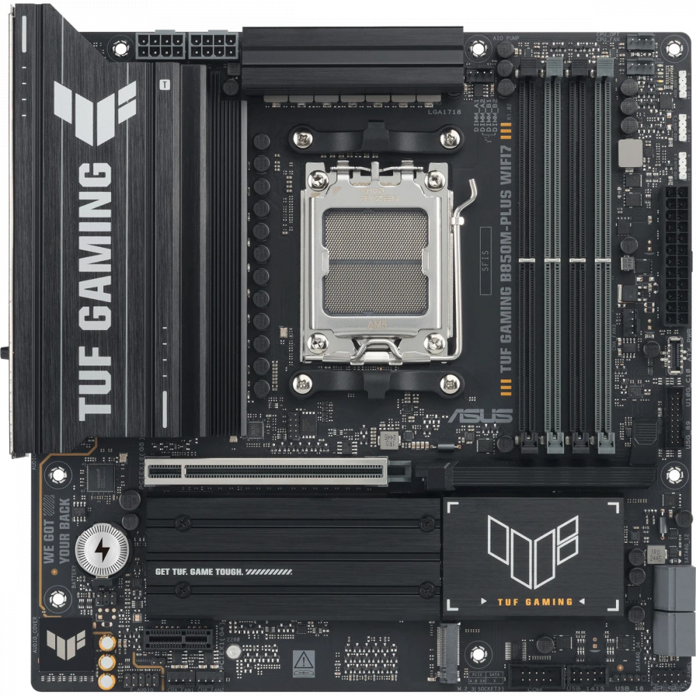 Материнская плата Asus TUF GAMING B850M-PLUS WIFI7 Mini-ATX, AMD AM5 — фото товара