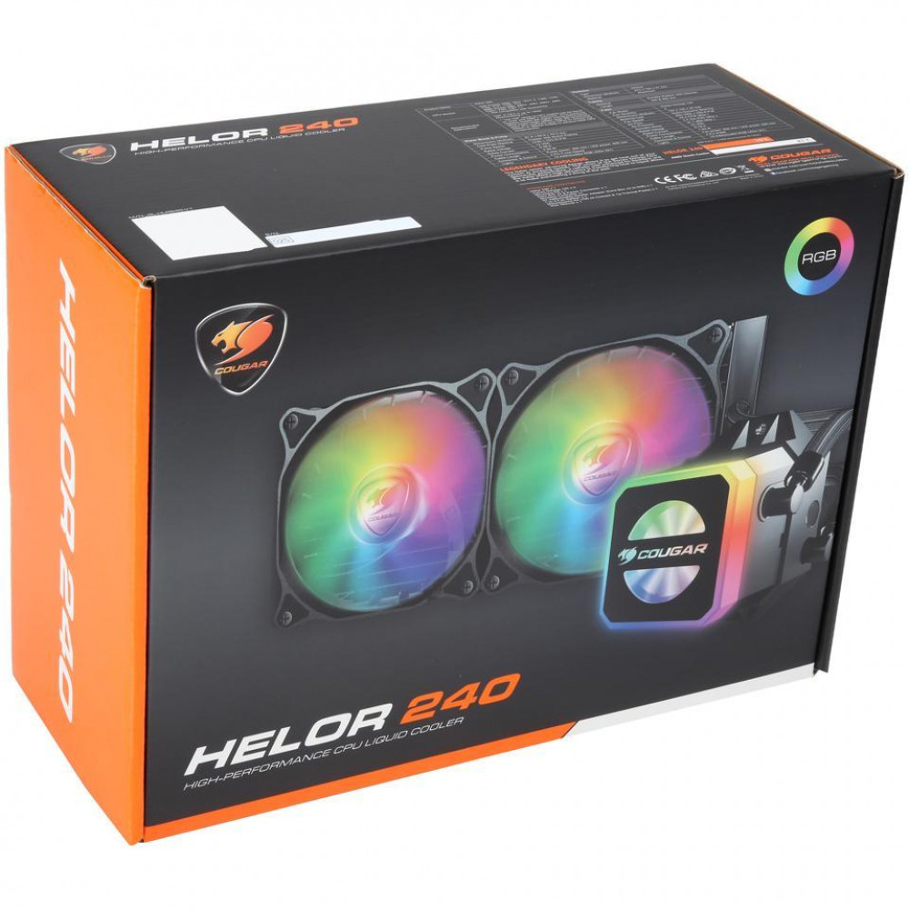 Система охлаждения Cougar Helor 240 RL-HLR240-V1 Для процессора - миниатюра 3