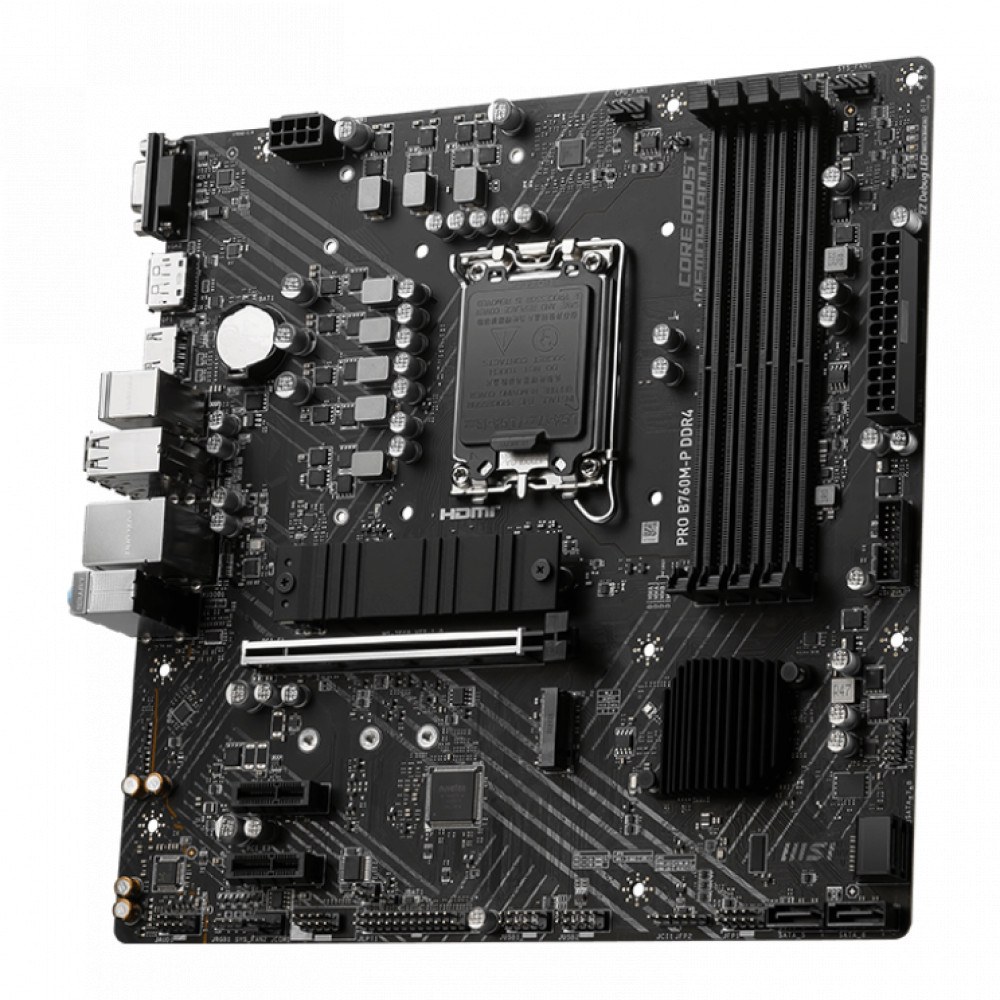 Материнская плата MSI PRO B760M-P DDR4 Micro-ATX, LGA 1700 - миниатюра 2