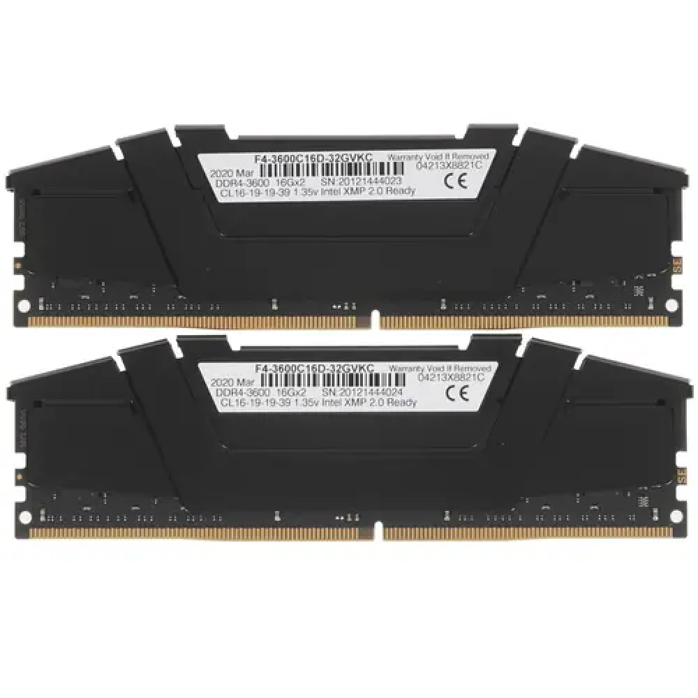 ОЗУ G.Skill RIPJAWS V F4-3600C16D-32GVKC DIMM, DDR4, 32 Гб (2 х 16 Гб), 3600 МГц - миниатюра 2