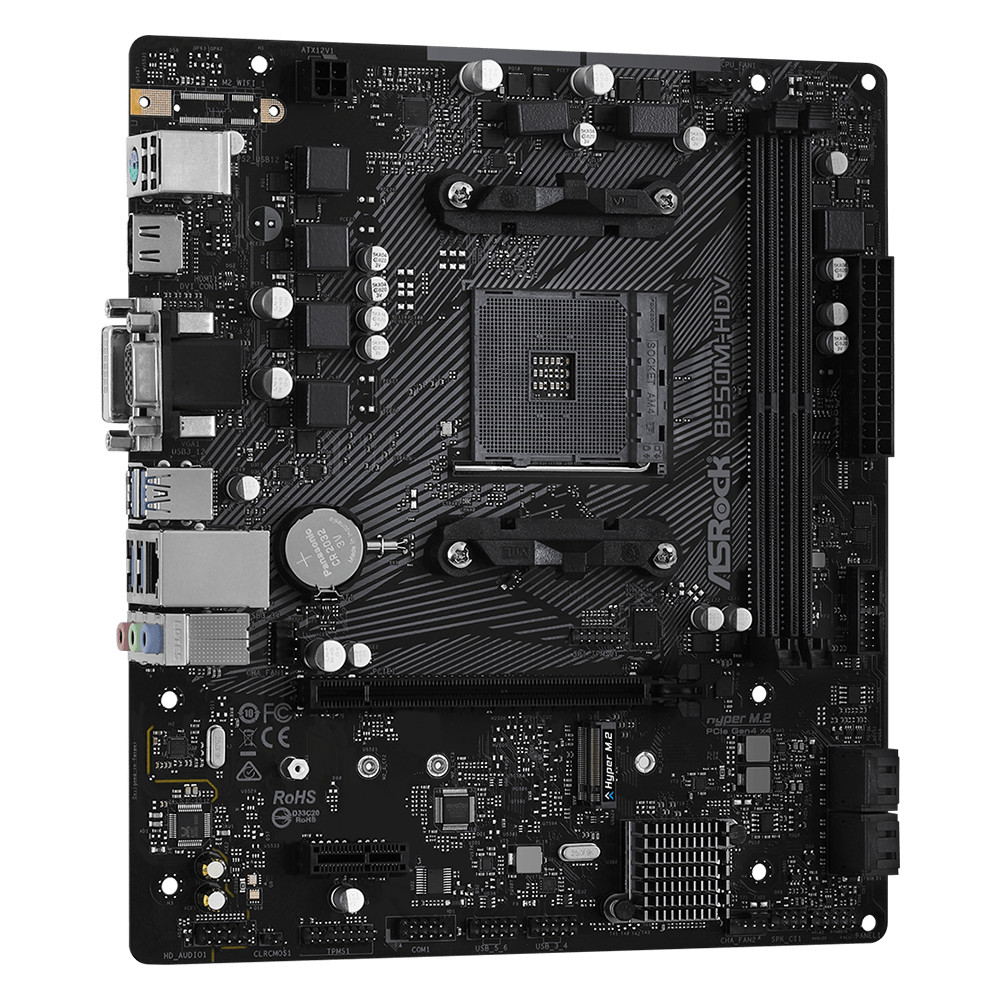 Материнская плата ASRock B550M-HDV DDR4 Micro-ATX, AMD AM4 - миниатюра 3