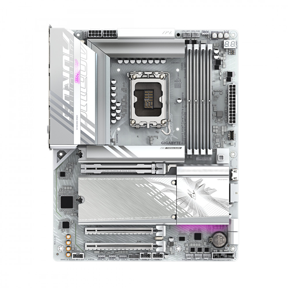 Материнская плата Gigabyte B860 A ELITE WF7 ICE ATX, LGA 1851 - миниатюра 2