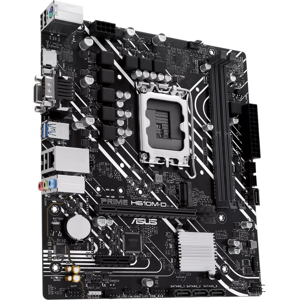 Материнская плата Asus PRIME H610M-D Micro-ATX, LGA 1700 - миниатюра 3