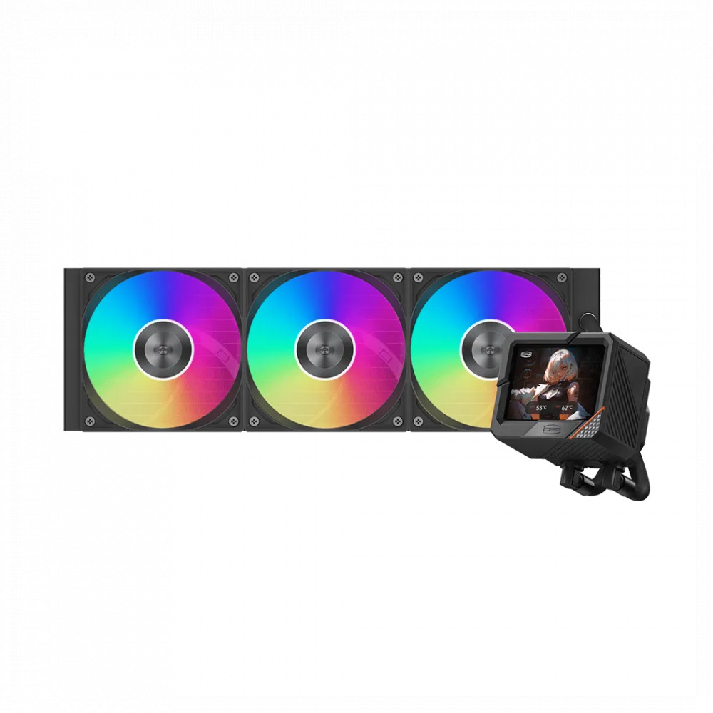 Система охлаждения PCcooler GT360M ARGB Display GT360M ARGB Display BK Для процессора — фото товара