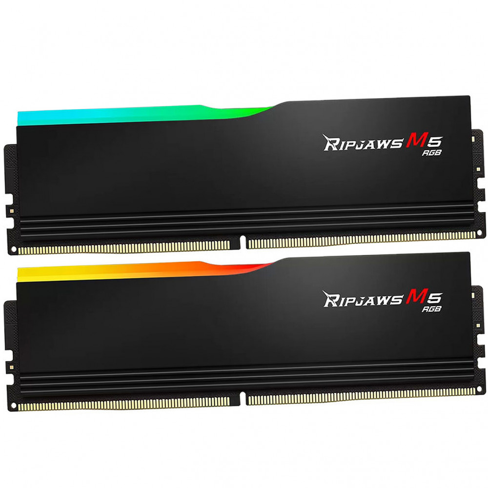 ОЗУ G.Skill RipJaws M5 RGB F5-6400J3239G32GX2-RM5RK DIMM, DDR5, 64 Гб (2 х 32 Гб), 6400 МГц — фото товара