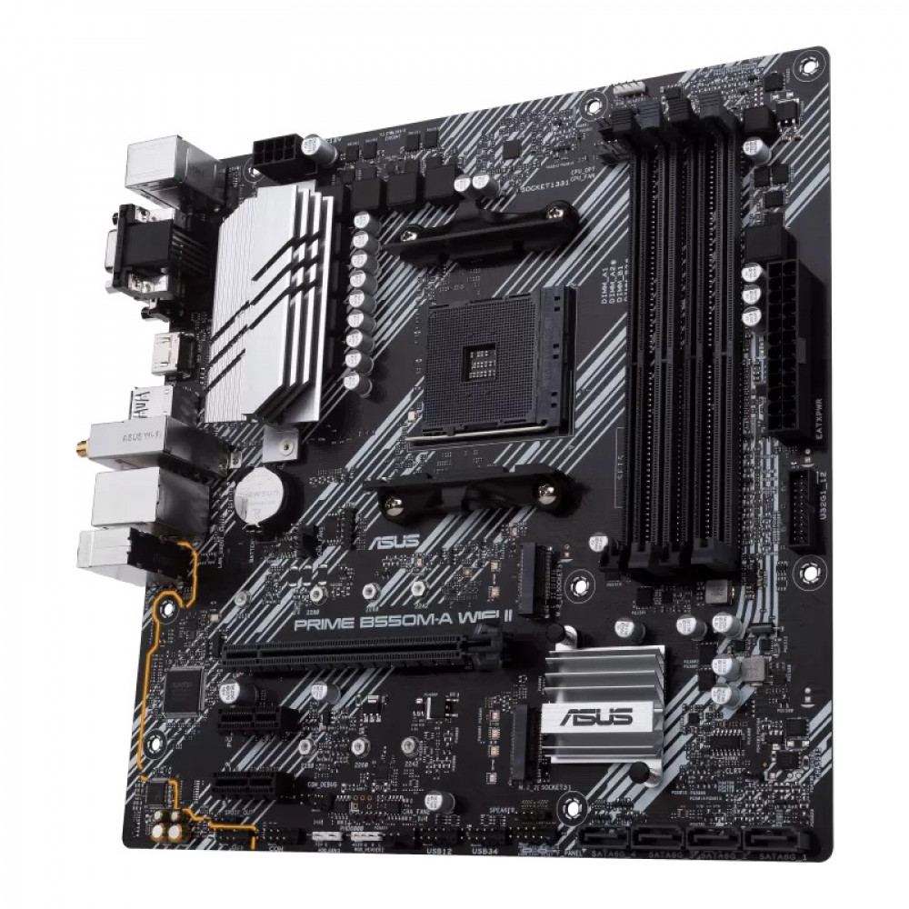 Материнская плата Asus PRIME B550M-A WIFI II Micro-ATX, AMD AM4 - миниатюра 3