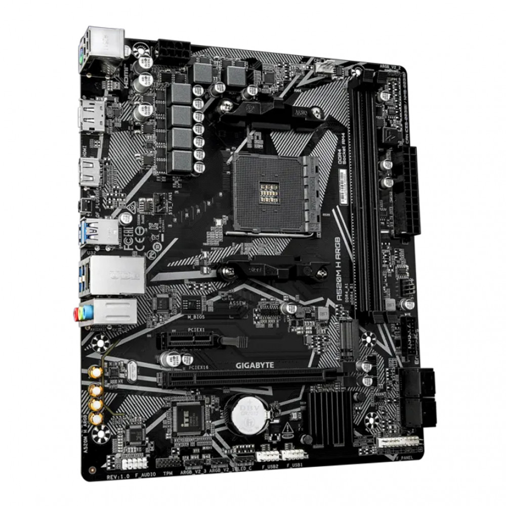 Материнская плата Gigabyte A520M H ARGB A520M_H_ARGB Micro-ATX, AMD AM4 - миниатюра 2