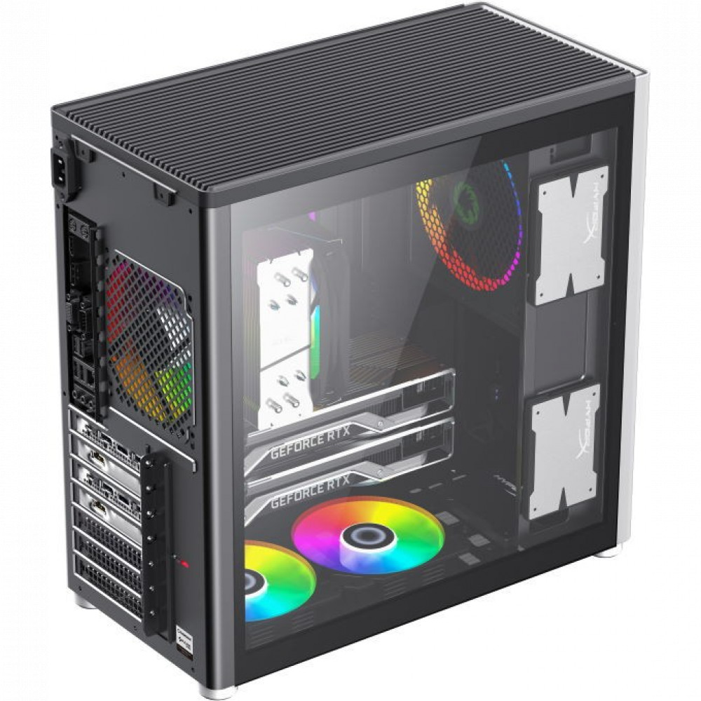 Корпус GameMax SPARK PRO WHITE BLACK 12920100014 Mid-Tower - миниатюра 5
