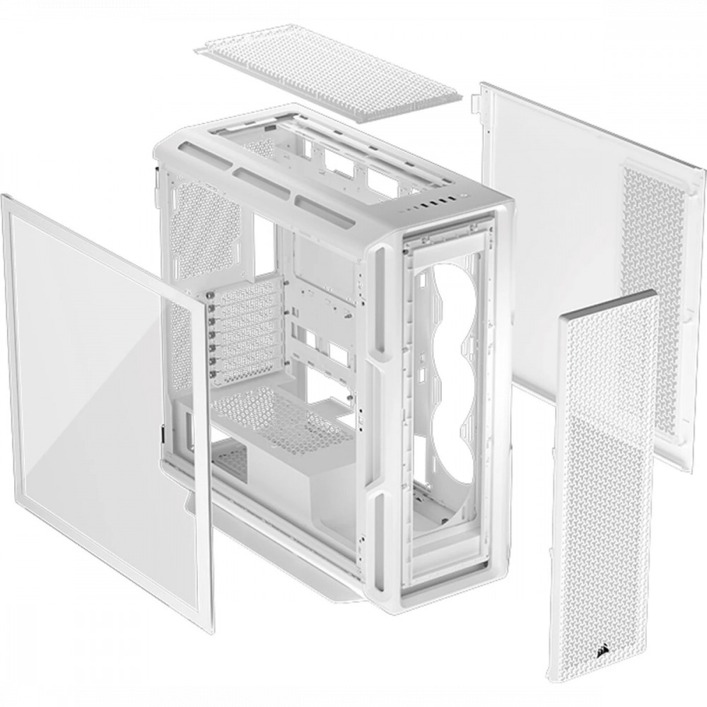Корпус Corsair 5000T White CC-9011301-WW Mid-Tower - миниатюра 8