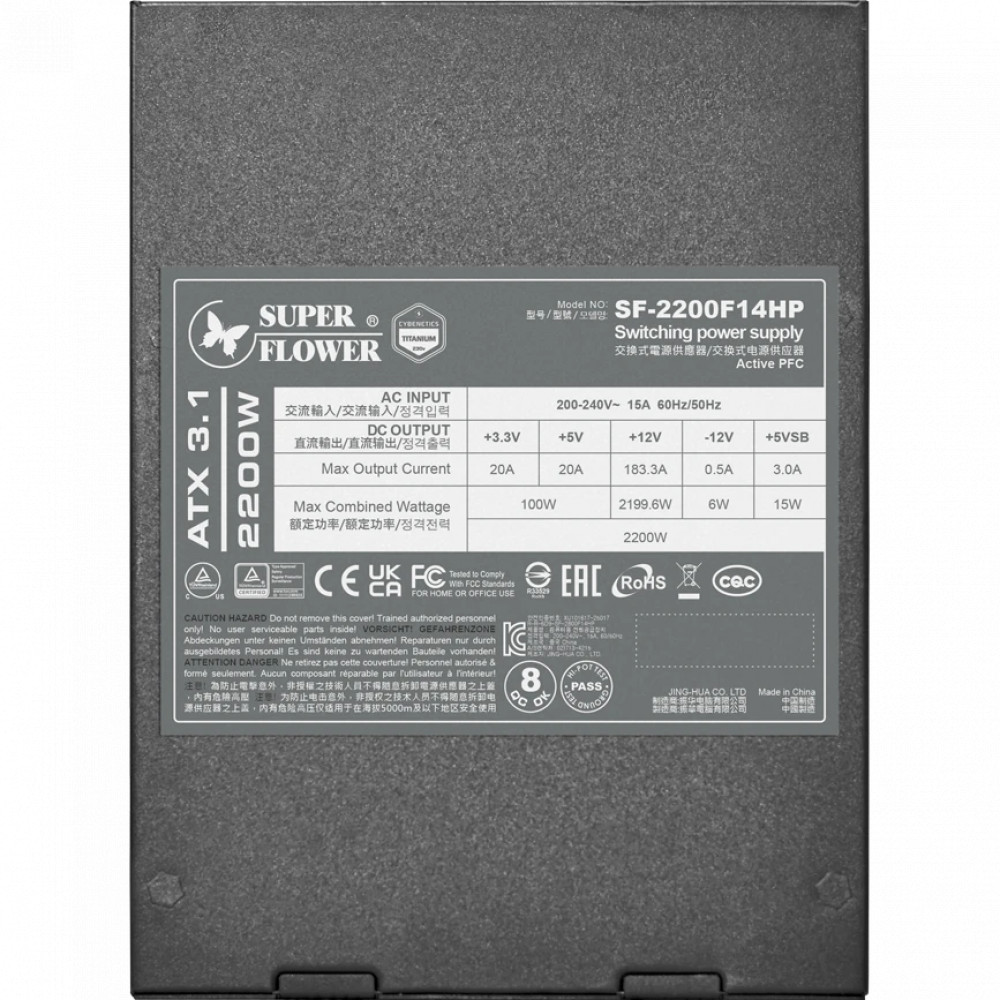 Блок питания Super Flower Leadex Titanium SF-2200F14HP 2200 Вт - миниатюра 5