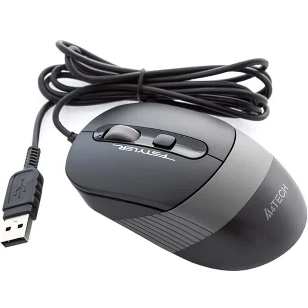 Мышь A4Tech FM10/GREY Бюджетные, Проводная - миниатюра 3