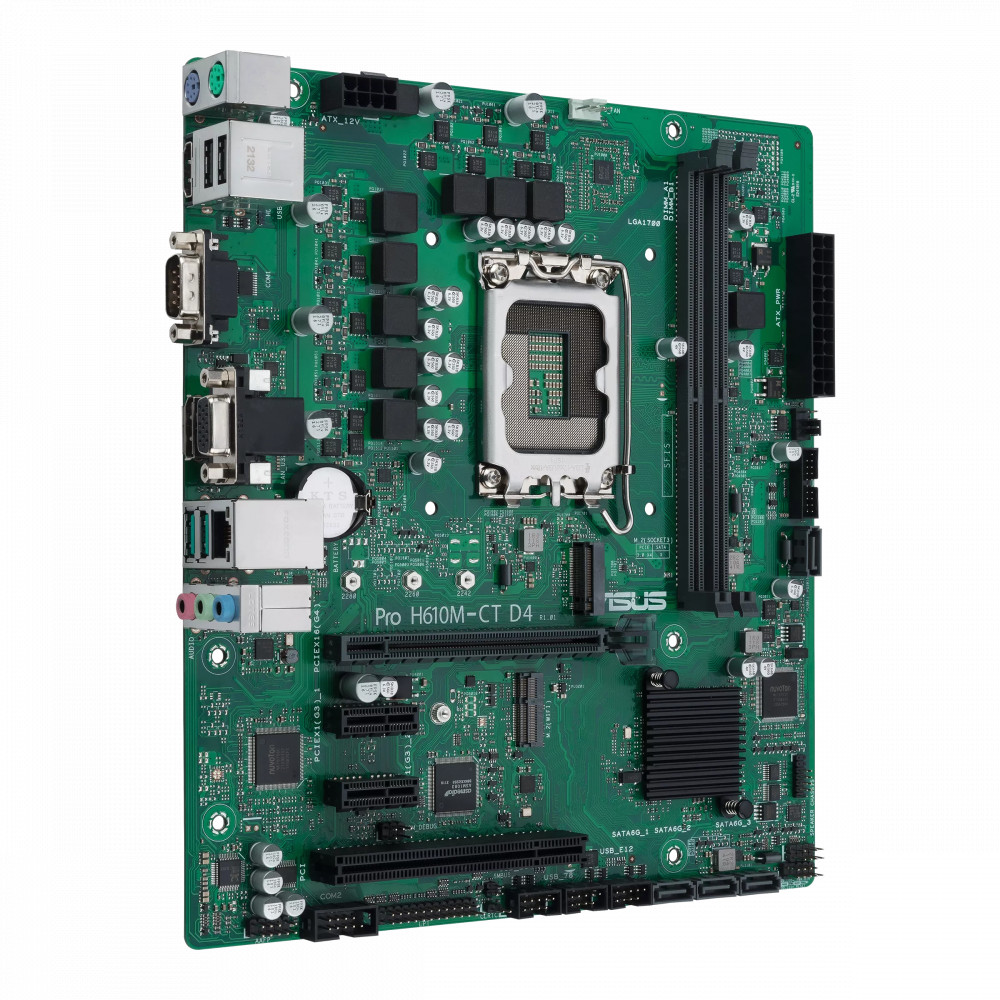 Материнская плата Asus PRO H610M-C D4-CSM Mini-ATX, LGA 1700 — фото товара