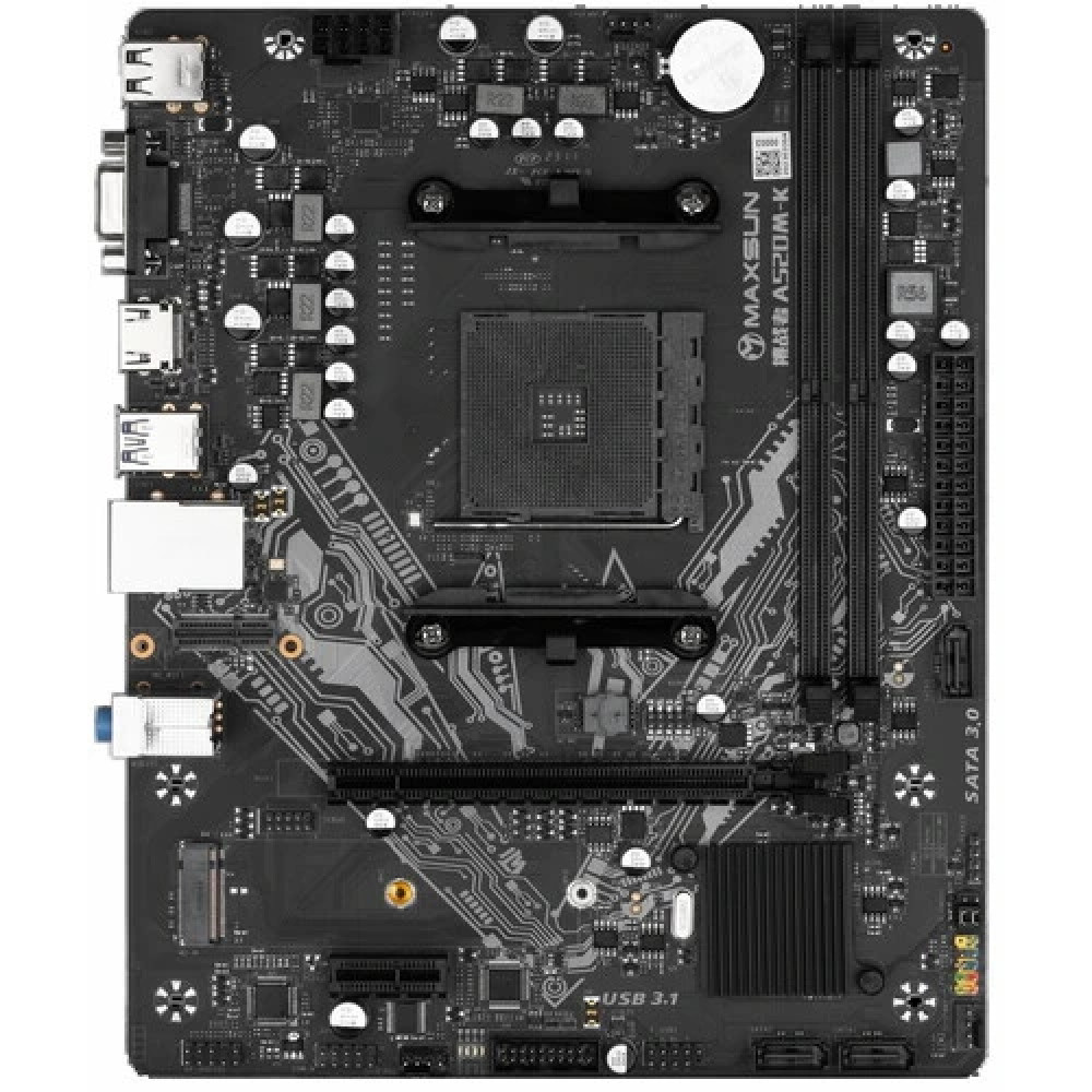 Материнская плата Maxsun Challenger A520M-K MS-Challenger A520M-K Micro-ATX, AMD AM4 — фото товара