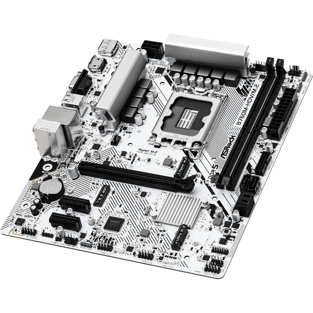 Материнская плата ASRock B760M-HDV/M.2 DDR5 Micro-ATX, LGA 1700 - миниатюра 2